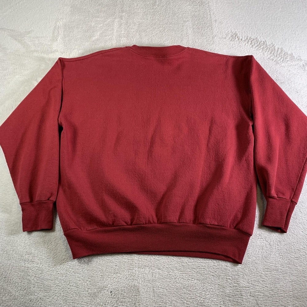 Vintage 1996 Star Trek Starfleet‎ Academy Sweatshirt Mens L Red Hanes 90s - Picture 9 of 12